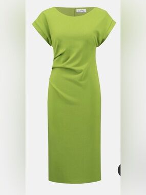 Joseph Ribkoff CASUAL BOAT-NECK SHIFT DRESS STYLE 252023 in Green